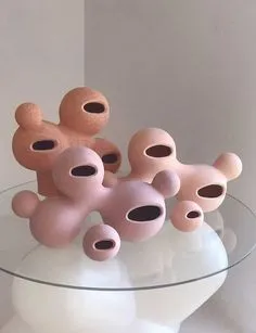 Clay abstact blobs