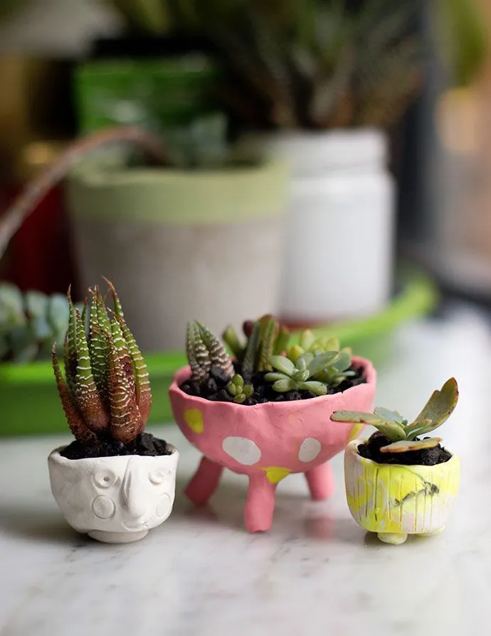 Clay Mini Planters